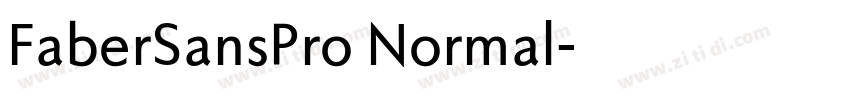 FaberSansPro Normal字体转换